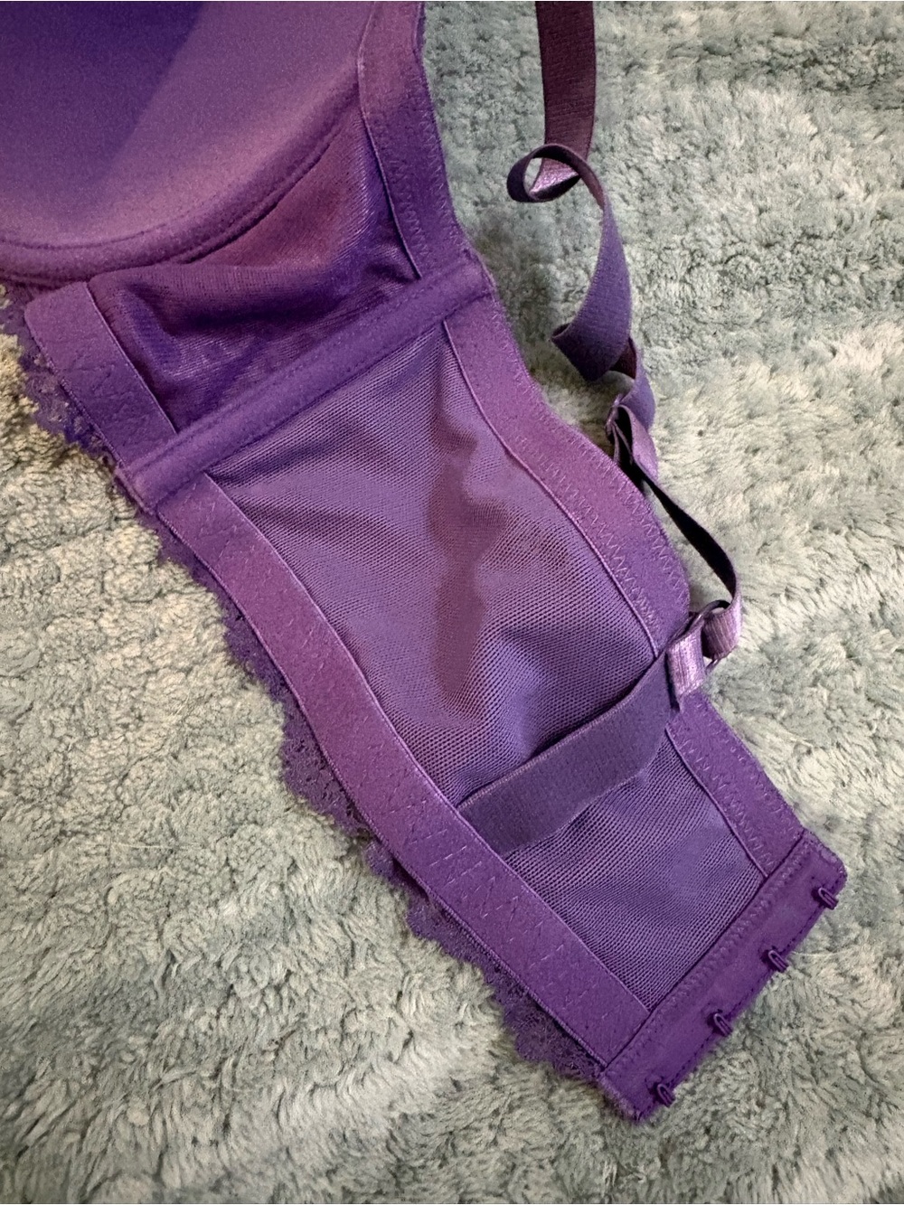 torrid Deep Purple Lace Push-Up Bra Full Coverage Plus size 40DDD - Picture 8 of 13